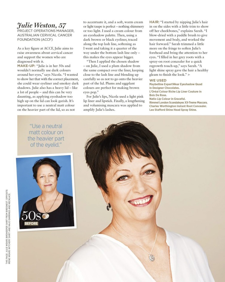 Australian Womens Weekly magazine page layout