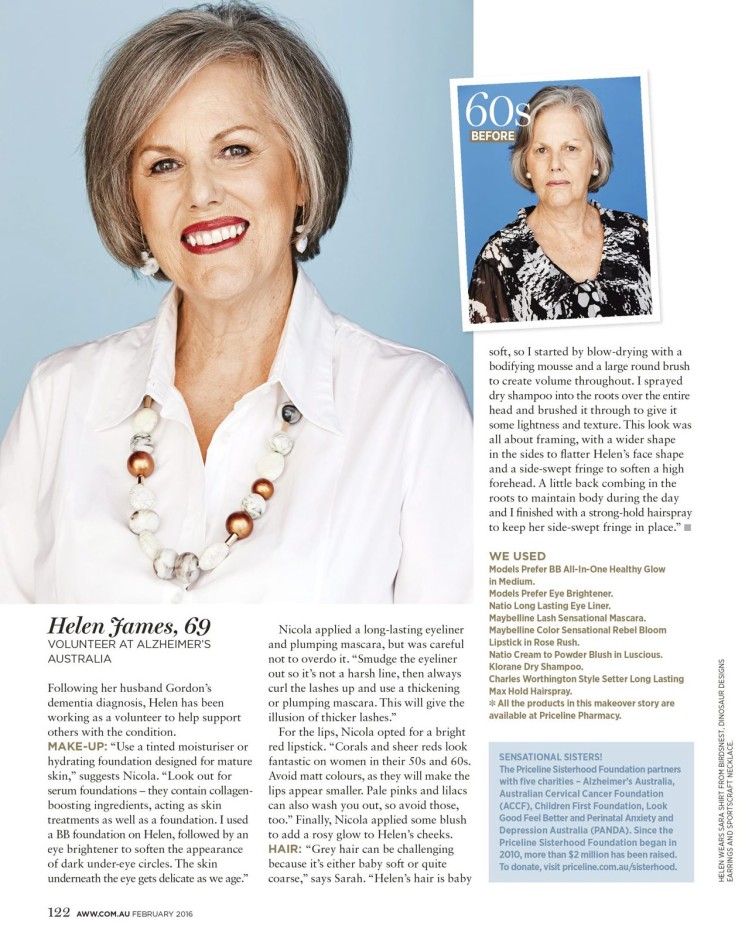 Australian Womens Weekly magazine page layout